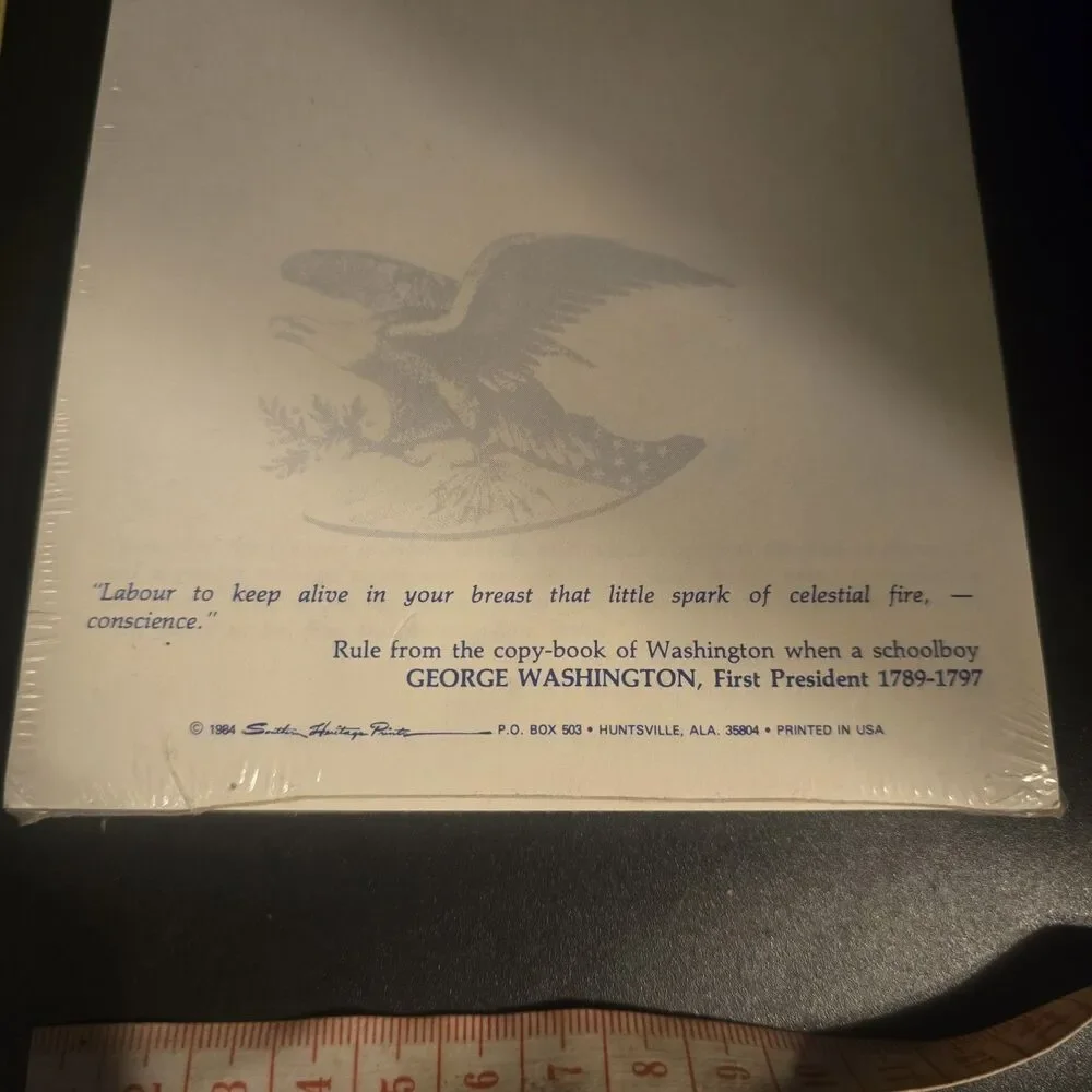 Vintage 1984 Presidential Quotes Memo Paper Southern Heritage Prints Paper...